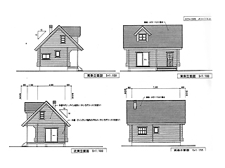 ログハウス図面